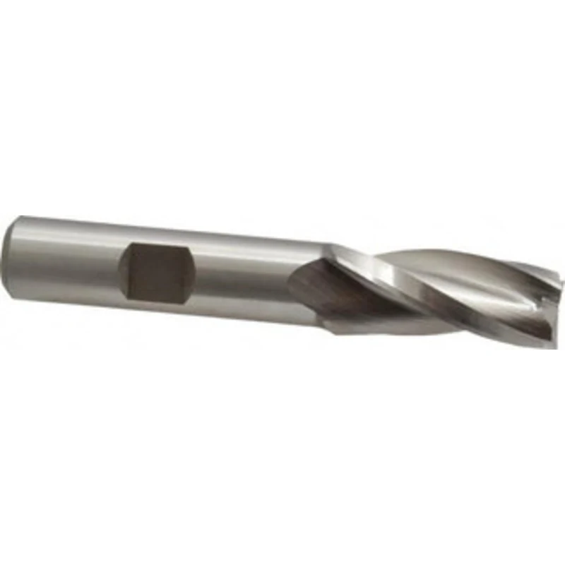 Made in USA 1.5 per Side 1/2 Small End Diam 1-1/4 LOC 3-Flute High Speed Steel Tapered Square End Mill Uncoated, 1/2 ...